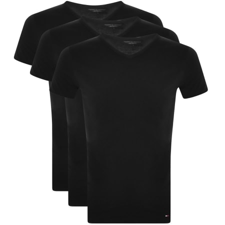 Product Image for Tommy Hilfiger Lounge 3 Pack V Neck T Shirts Black