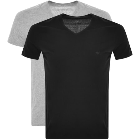 Product Image for Emporio Armani 2 Pack Lounge T Shirts Black