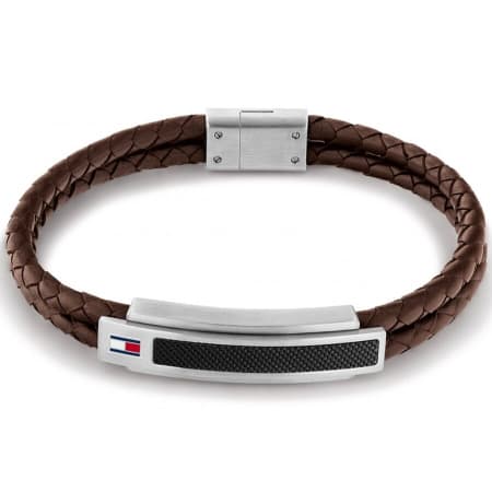 Product Image for Tommy Hilfiger Pique Bracelet Leather Brown