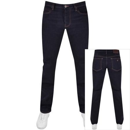 Product Image for Emporio Armani J45 Regular Jeans Dark Wash Navy