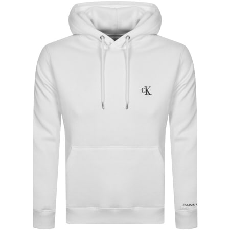 Product Image for Calvin Klein Jeans Logo Hoodie White