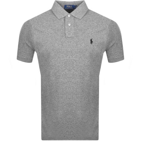 Product Image for Ralph Lauren Custom Slim Fit Polo T Shirt Grey