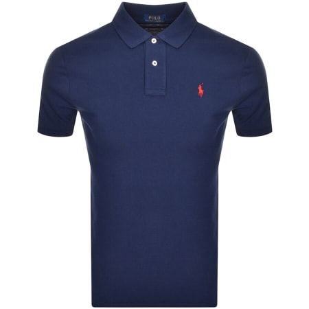Product Image for Ralph Lauren Custom Slim Fit Polo T Shirt Navy