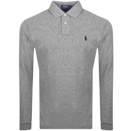 Recommended Product Image for Ralph Lauren Long Sleeve Polo T Shirt Grey