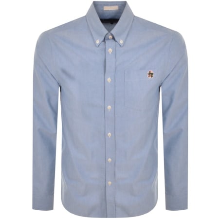Product Image for Ted Baker Caplet Long Sleeved Shirt Blue