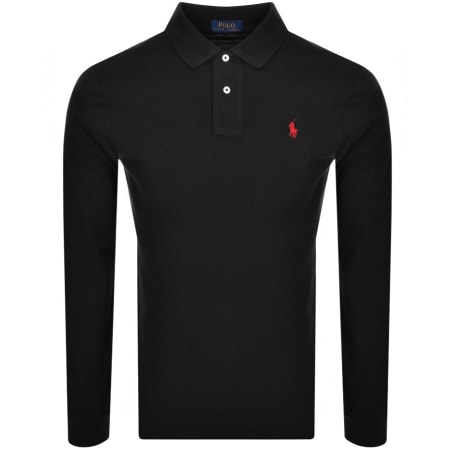 Product Image for Ralph Lauren Long Sleeve Polo T Shirt Black