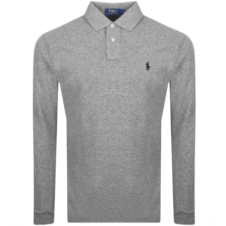 Product Image for Ralph Lauren Long Sleeved Polo T Shirt Grey