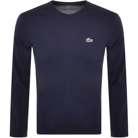 Product Image for Lacoste Long Sleeved T Shirt Navy