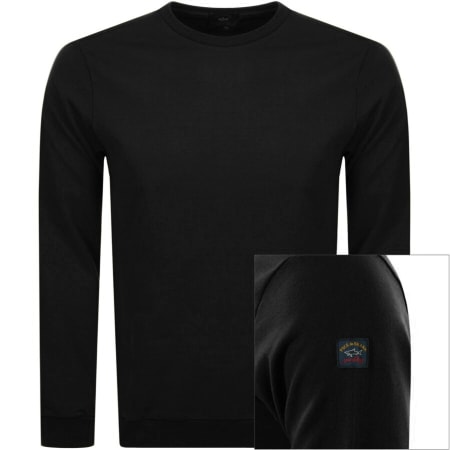 Product Image for Paul And Shark Crew Neck Logo Sweatshirt Black