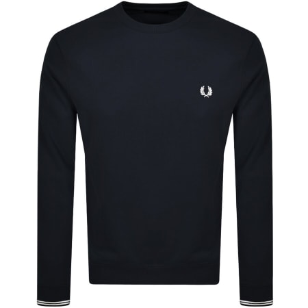 Recommended Product Image for Fred Perry Crew Neck Sweatshirt Navy