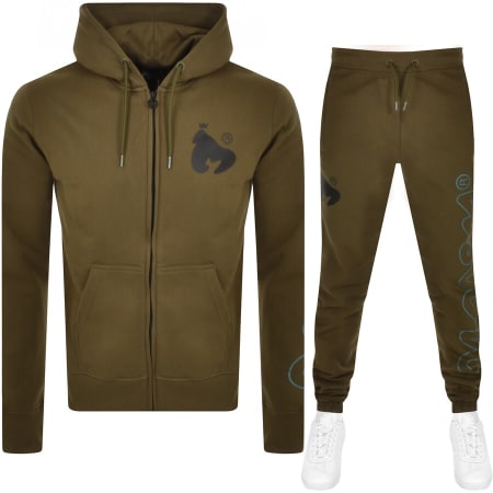 Product Image for Money Logo Hooded Tracksuit Khaki