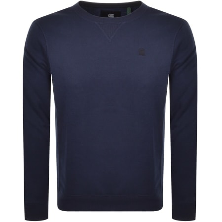 Recommended Product Image for G Star Raw Core Crew Neck Sweatshirt Navy