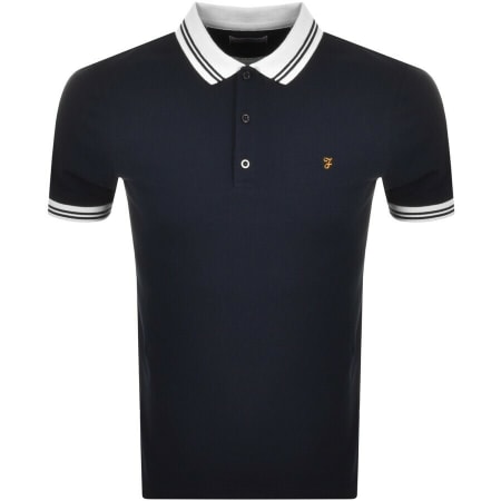 Product Image for Farah Vintage Short Sleeve Polo T Shirt Navy