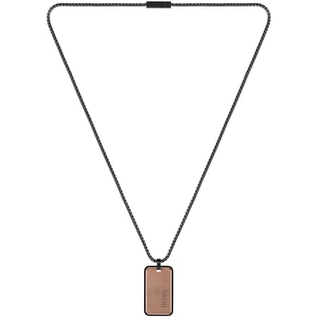 Product Image for BOSS Double Pendant Necklace Black