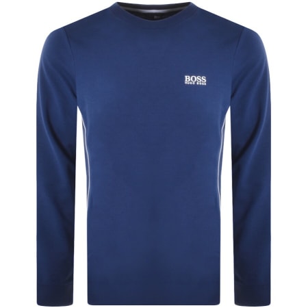 Product Image for BOSS Bodywear Crew Neck Sweatshirt Navy