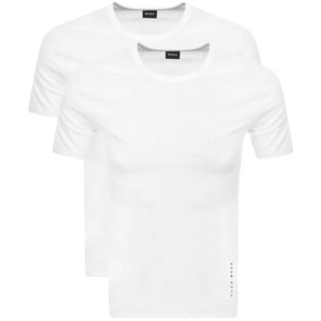 Product Image for BOSS 2 Pack Crew Neck T Shirts White