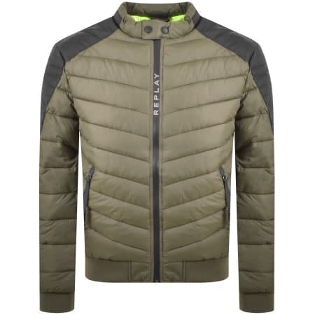 Product Image for Replay Padded Jacket Green