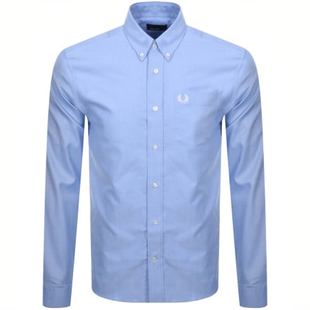Product Image for Fred Perry Oxford Long Sleeve Shirt Blue