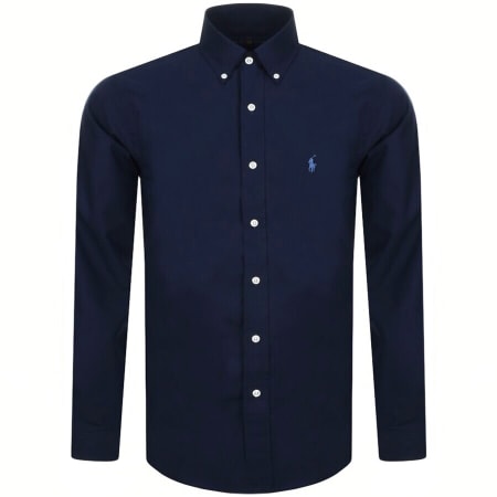 Recommended Product Image for Ralph Lauren Slim Fit Long Sleeve Shirt Navy