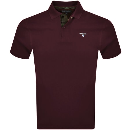 Product Image for Barbour Pique Polo T Shirt Burgundy
