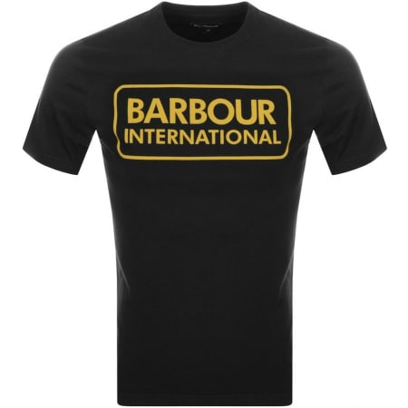 Product Image for Barbour International Large Logo T Shirt Black