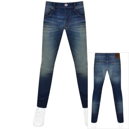Product Image for G Star Raw 3301 Slim Fit Jeans Mid Wash Blue