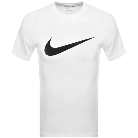 Product Image for Nike Crew Neck Icon Swoosh T Shirt White