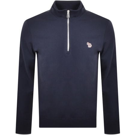 Recommended Product Image for Paul Smith Half Zip Sweatshirt Navy