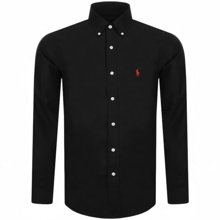 Product Image for Ralph Lauren Slim Fit Long Sleeve Shirt Black