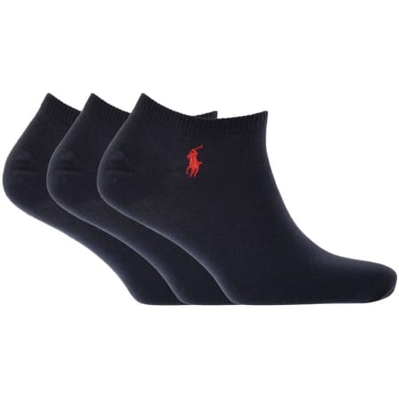 Product Image for Ralph Lauren 3 Pack Trainer Socks Navy