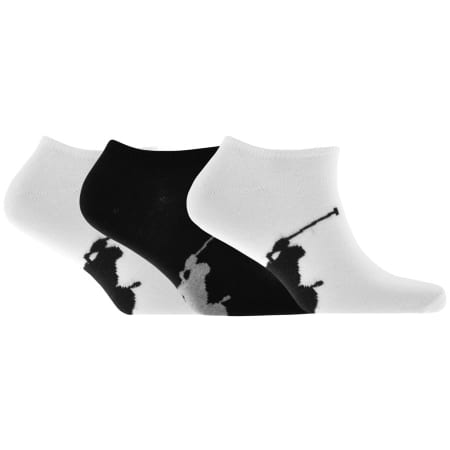 Recommended Product Image for Ralph Lauren 3 Pack Trainer Socks White