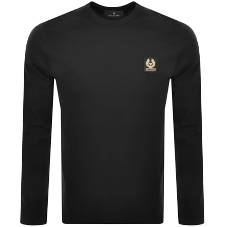 Product Image for Belstaff Logo Long Sleeve T Shirt Black