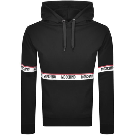 Product Image for Moschino Logo Tape Hoodie Black