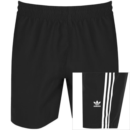 Product Image for adidas Originals 3 Stripes Swim Shorts Black