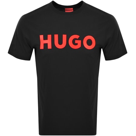 Product Image for HUGO Dulivio Crew Neck Short Sleeve T Shirt Black