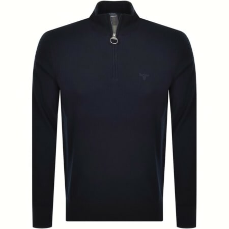 Recommended Product Image for Barbour Half Zip Knit Jumper Navy