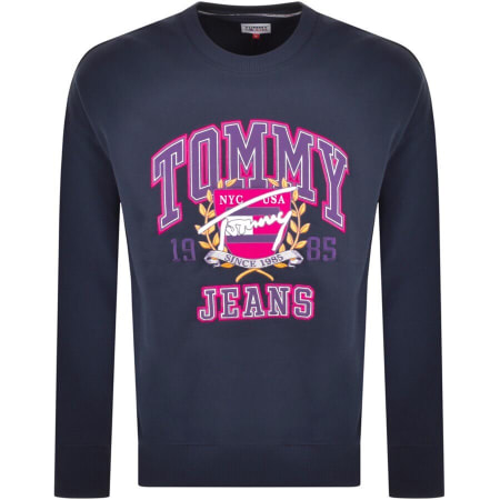 Product Image for Tommy Jeans Logo Logo Sweatshirt Navy