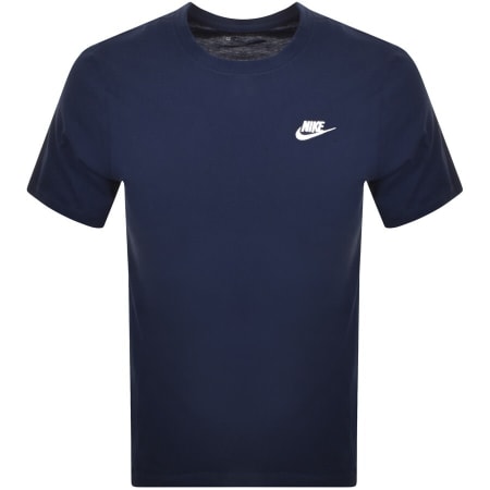 Product Image for Nike Crew Neck Club T Shirt Navy
