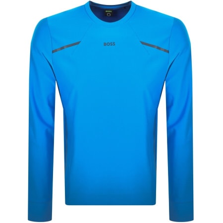 Product Image for BOSS Salbo Gym Crew Neck Sweatshirt Blue