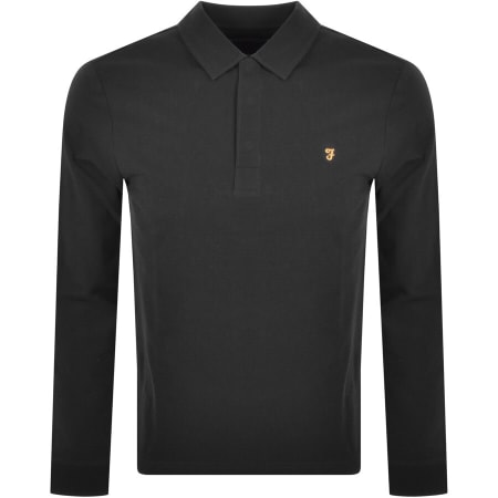Product Image for Farah Vintage Haslam Polo T Shirt Black