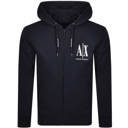 Recommended Product Image for Armani Exchange Full Zip Logo Hoodie Navy