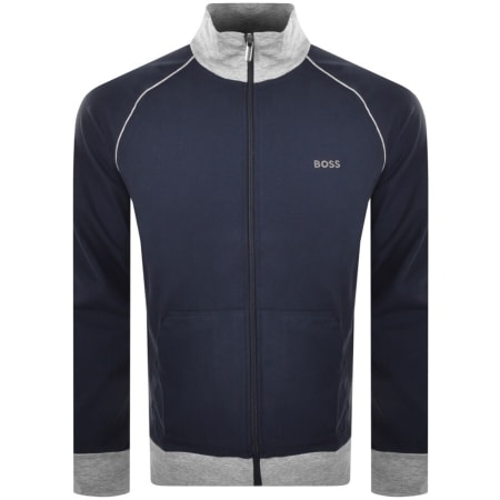 Product Image for BOSS Bodywear Full Zip Sweatshirt Navy