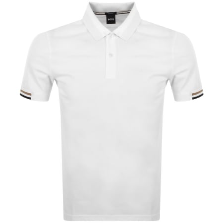 Product Image for BOSS Parlay 147 Short Sleeved Polo T Shirt White