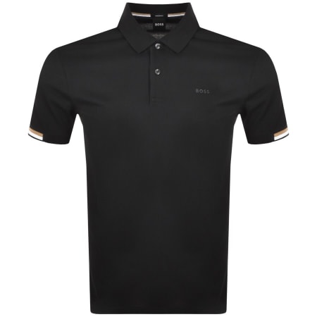 Product Image for BOSS Parlay 147 Short Sleeved Polo T Shirt Black