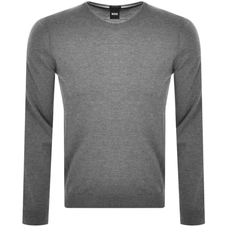 Product Image for BOSS Leno P Knit Jumper Grey