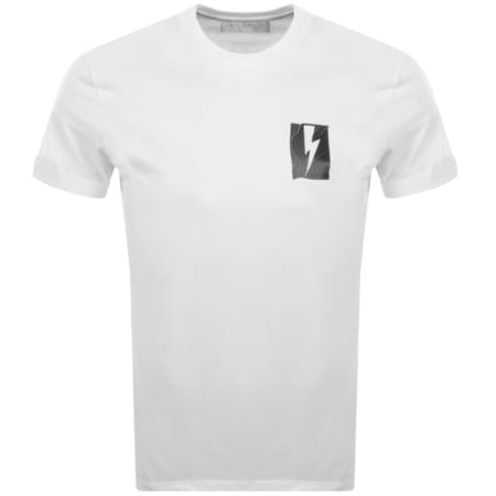 Product Image for Neil Barrett Flag Bolt T Shirt White