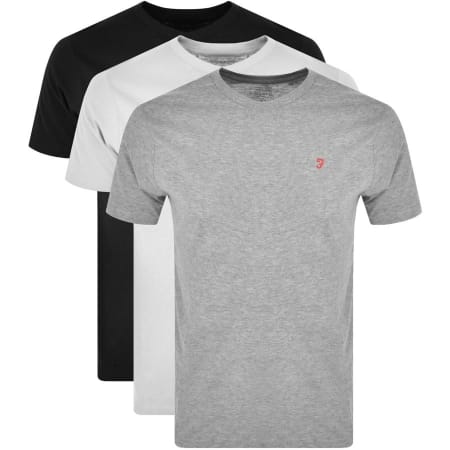 Product Image for Farah Vintage Lounge T Shirts 3 Pack Black