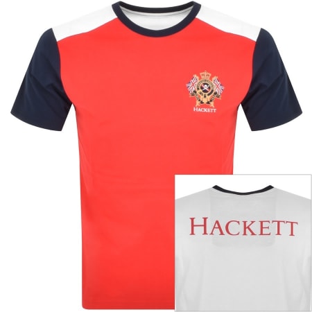 Product Image for Hackett Crest Logo T Shirt Red