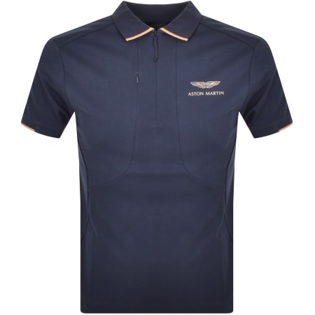 Product Image for Hackett Logo Polo T Shirt Navy