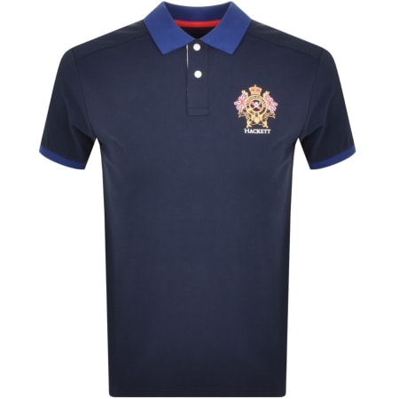 Product Image for Hackett Logo Polo T Shirt Navy